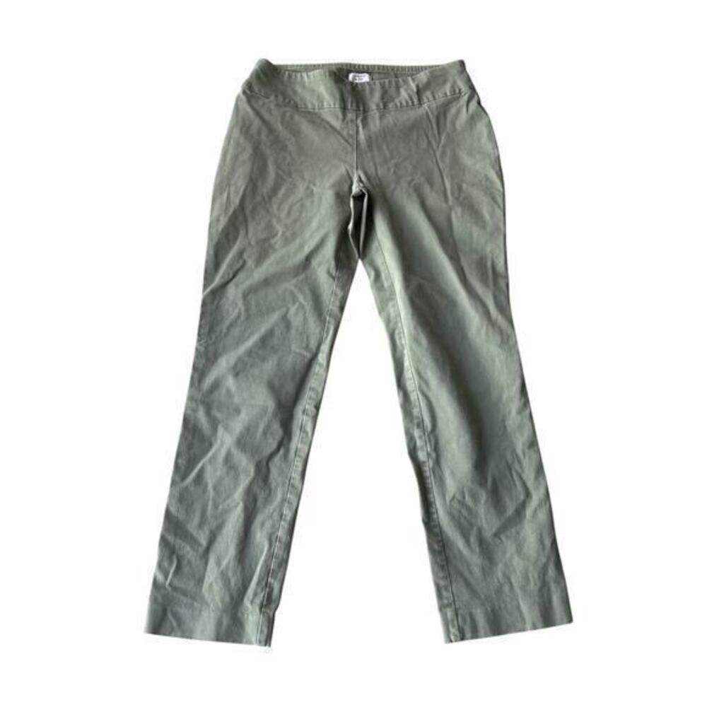 Crown & Ivy Olive Green Ashley pull on pants casual everyday sz 6